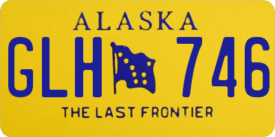 AK license plate GLH746