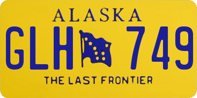 AK license plate GLH749