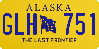 AK license plate GLH751
