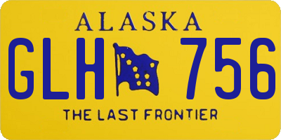 AK license plate GLH756