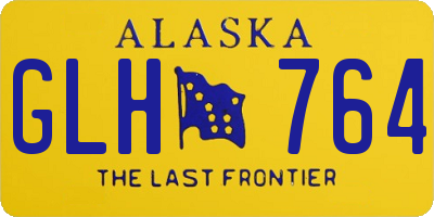 AK license plate GLH764