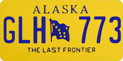 AK license plate GLH773