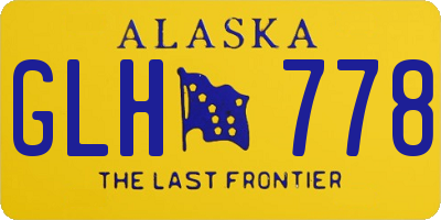 AK license plate GLH778