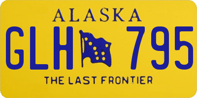 AK license plate GLH795