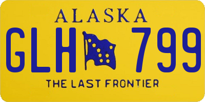 AK license plate GLH799