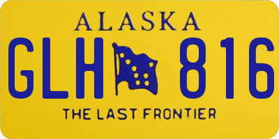 AK license plate GLH816
