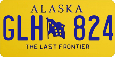AK license plate GLH824