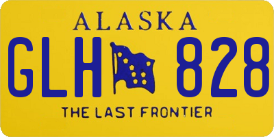 AK license plate GLH828