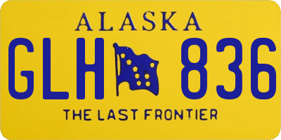 AK license plate GLH836