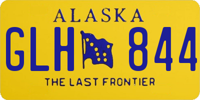 AK license plate GLH844