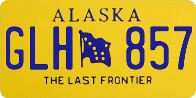 AK license plate GLH857