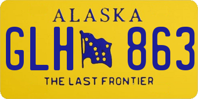 AK license plate GLH863