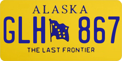 AK license plate GLH867