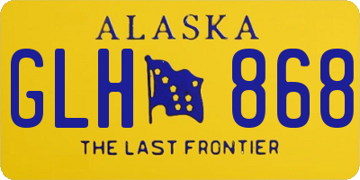 AK license plate GLH868