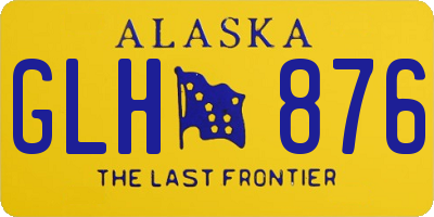 AK license plate GLH876