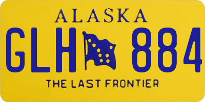AK license plate GLH884