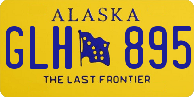 AK license plate GLH895