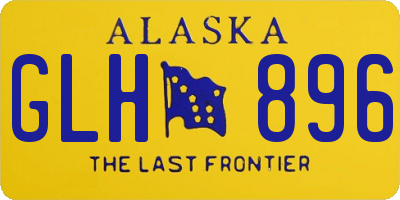 AK license plate GLH896