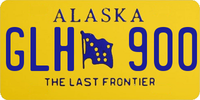 AK license plate GLH900