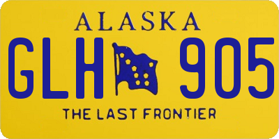 AK license plate GLH905