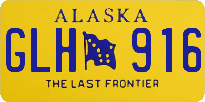 AK license plate GLH916