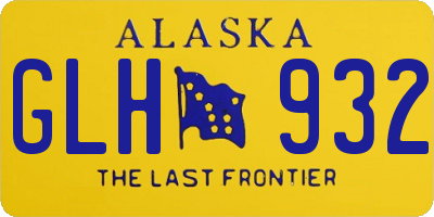 AK license plate GLH932