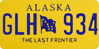 AK license plate GLH934