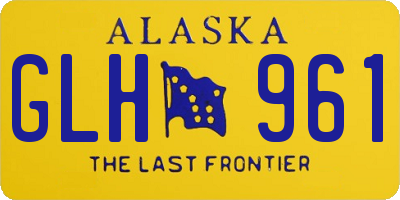 AK license plate GLH961