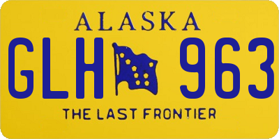 AK license plate GLH963
