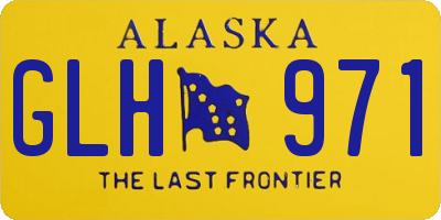 AK license plate GLH971