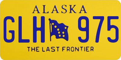 AK license plate GLH975