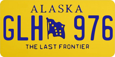 AK license plate GLH976