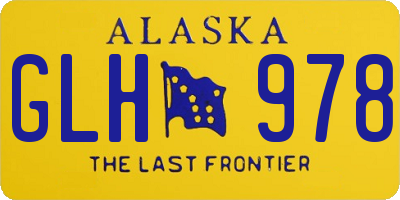 AK license plate GLH978