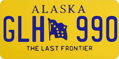 AK license plate GLH990