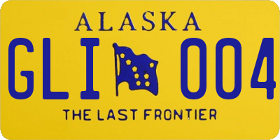 AK license plate GLI004