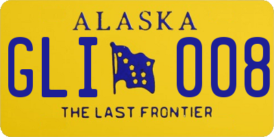 AK license plate GLI008