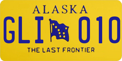 AK license plate GLI010