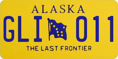AK license plate GLI011