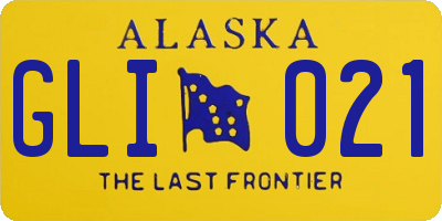 AK license plate GLI021