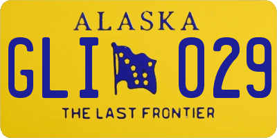 AK license plate GLI029