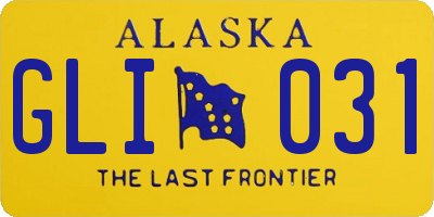 AK license plate GLI031