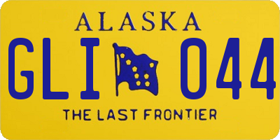 AK license plate GLI044