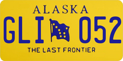 AK license plate GLI052