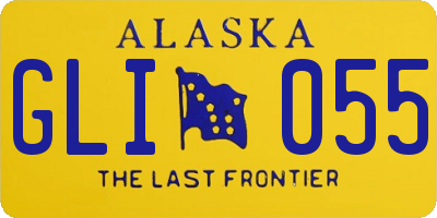 AK license plate GLI055