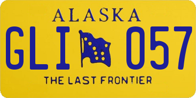 AK license plate GLI057