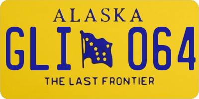 AK license plate GLI064