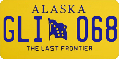 AK license plate GLI068