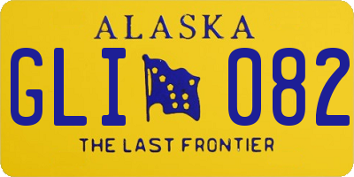 AK license plate GLI082