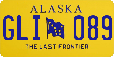 AK license plate GLI089