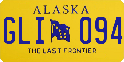 AK license plate GLI094